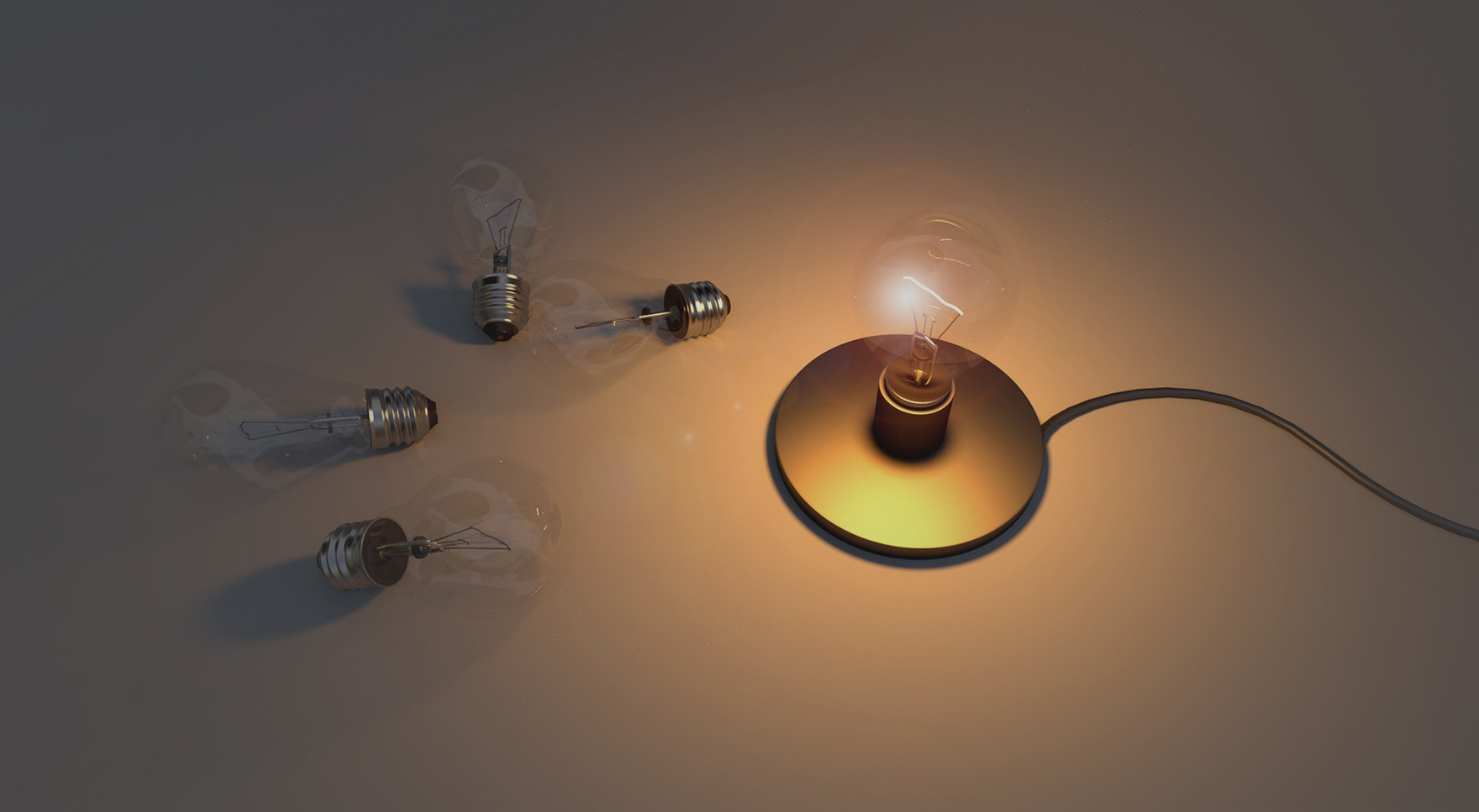 3d Rendering of Light Bulbs